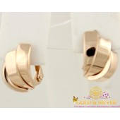 Золотые серьги без камней 470570